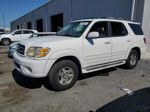 2002 Toyota Sequoia Limited White vin: 5TDZT38A62S080630