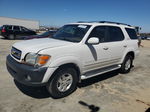 2002 Toyota Sequoia Limited White vin: 5TDZT38A62S101802