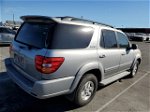 2002 Toyota Sequoia Limited Silver vin: 5TDZT38A62S119748