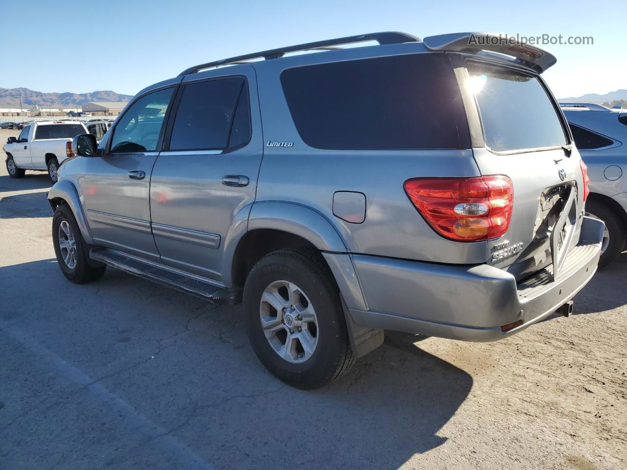 2002 Toyota Sequoia Limited Серебряный vin: 5TDZT38A72S087375