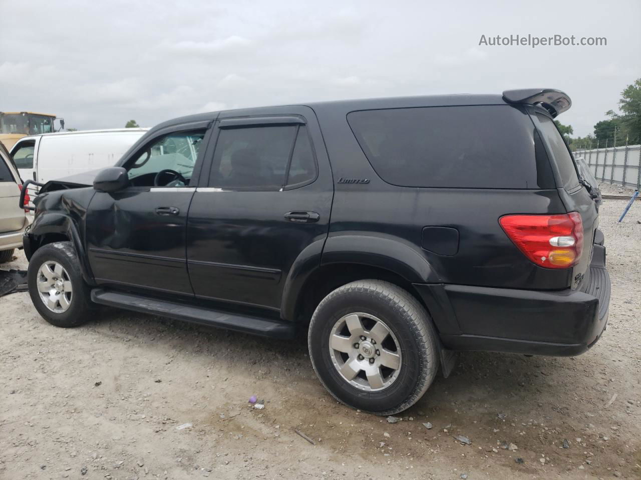 2002 Toyota Sequoia Limited Black vin: 5TDZT38A72S111870