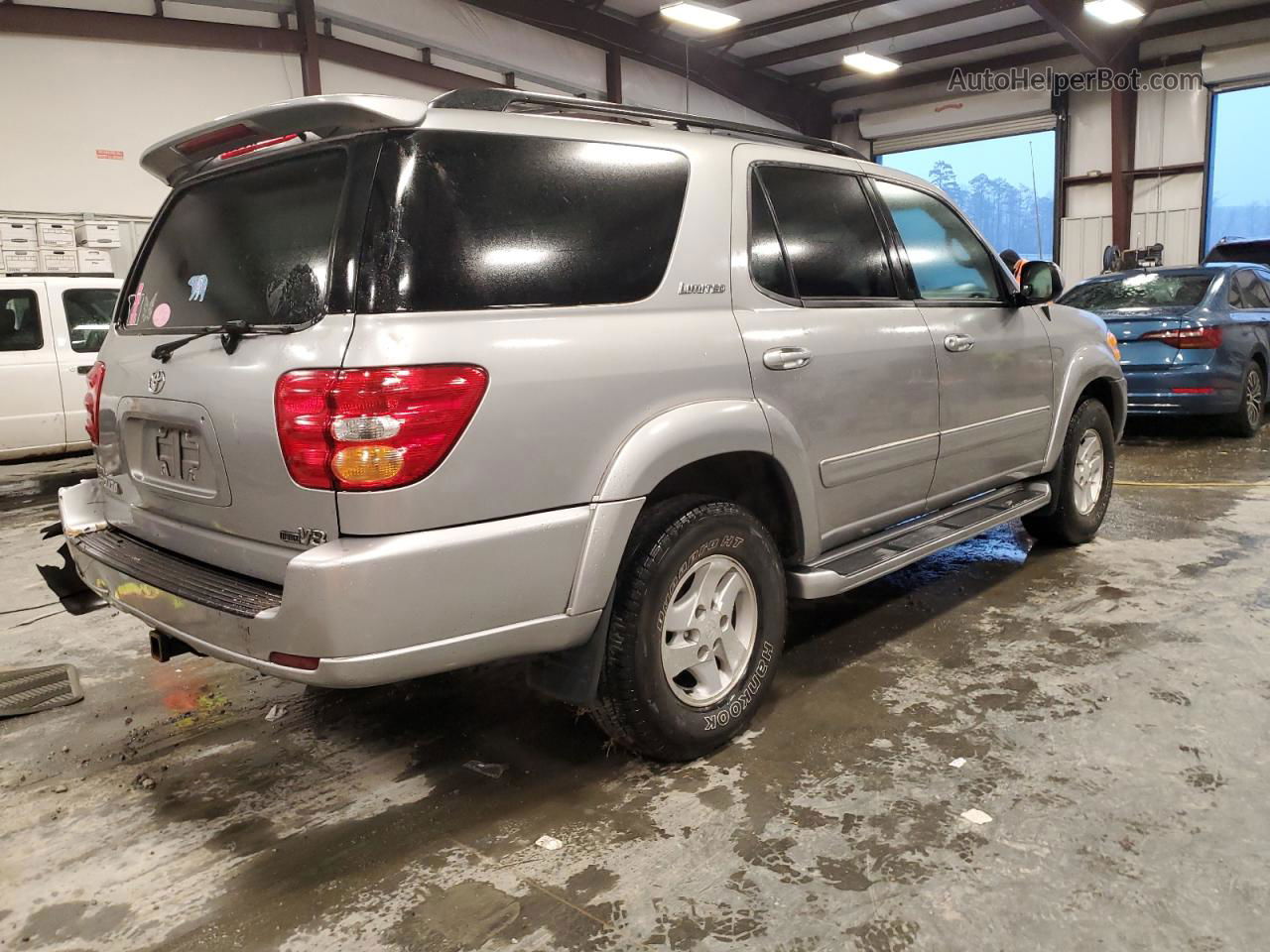 2002 Toyota Sequoia Limited Бежевый vin: 5TDZT38A72S124960