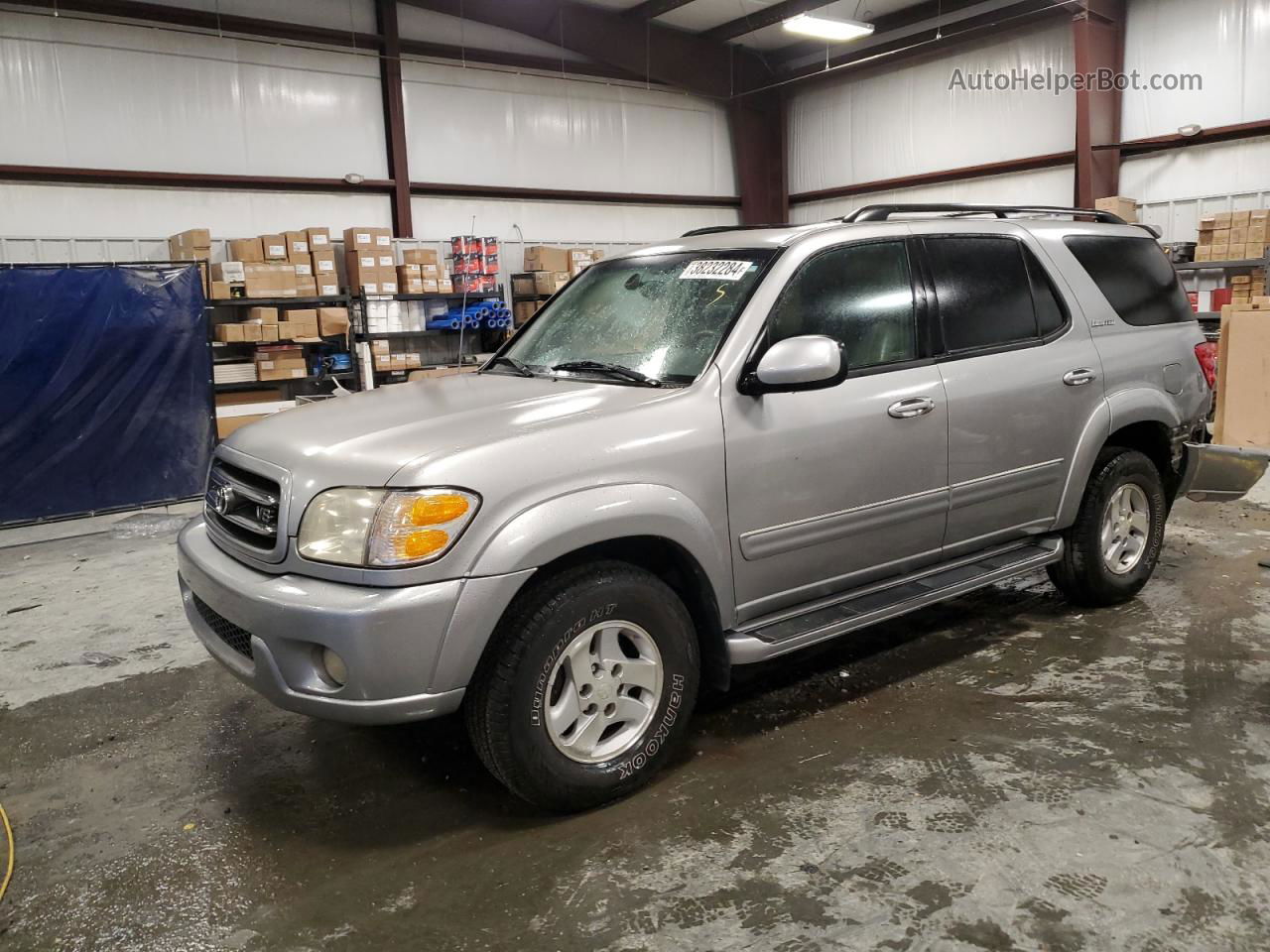 2002 Toyota Sequoia Limited Бежевый vin: 5TDZT38A72S124960