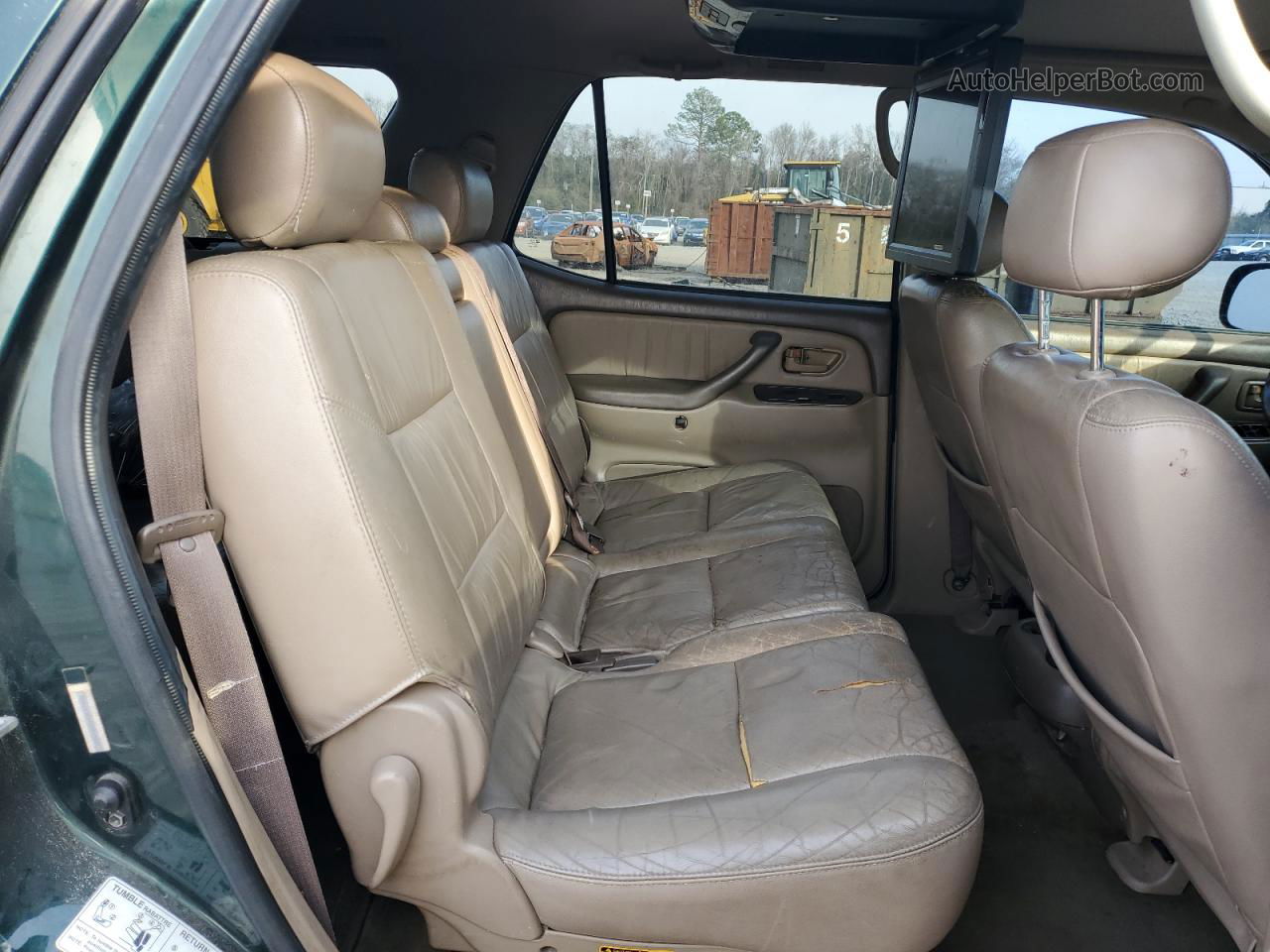 2002 Toyota Sequoia Limited Зеленый vin: 5TDZT38A82S058631