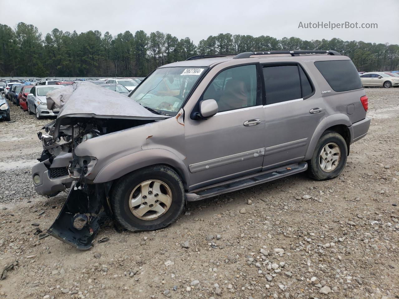 2002 Toyota Sequoia Limited Tan vin: 5TDZT38A82S091919