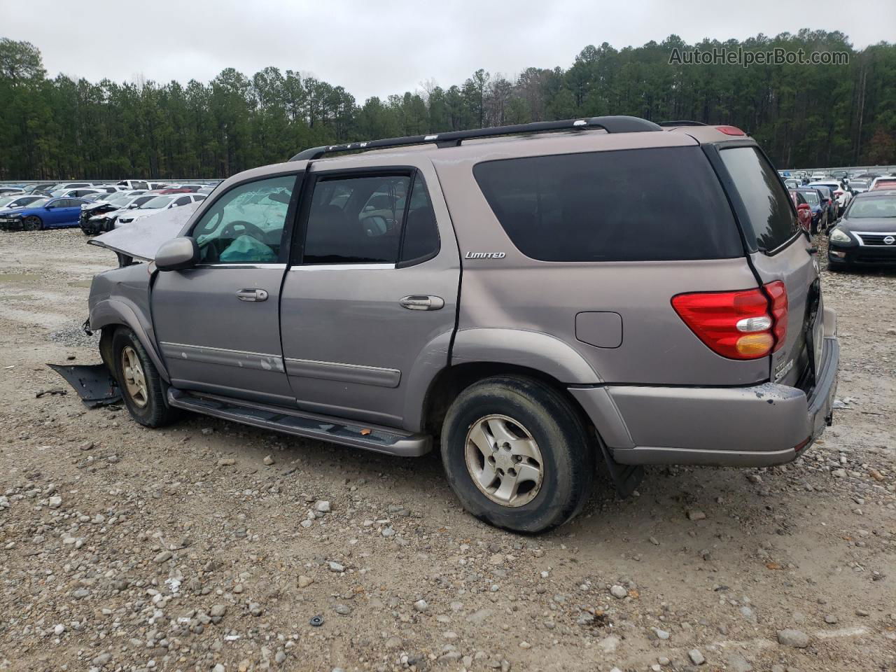 2002 Toyota Sequoia Limited Tan vin: 5TDZT38A82S091919