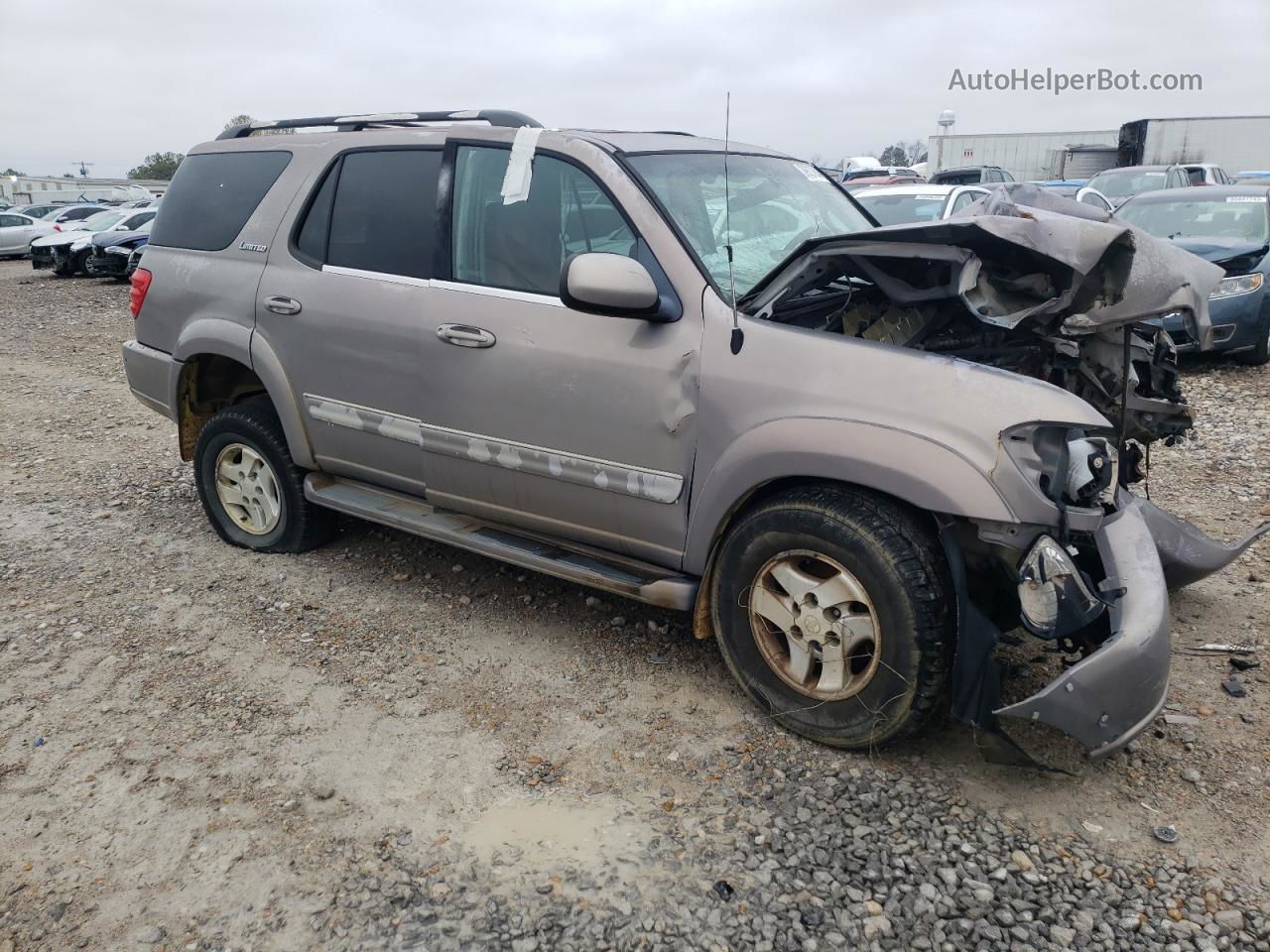 2002 Toyota Sequoia Limited Tan vin: 5TDZT38A82S091919