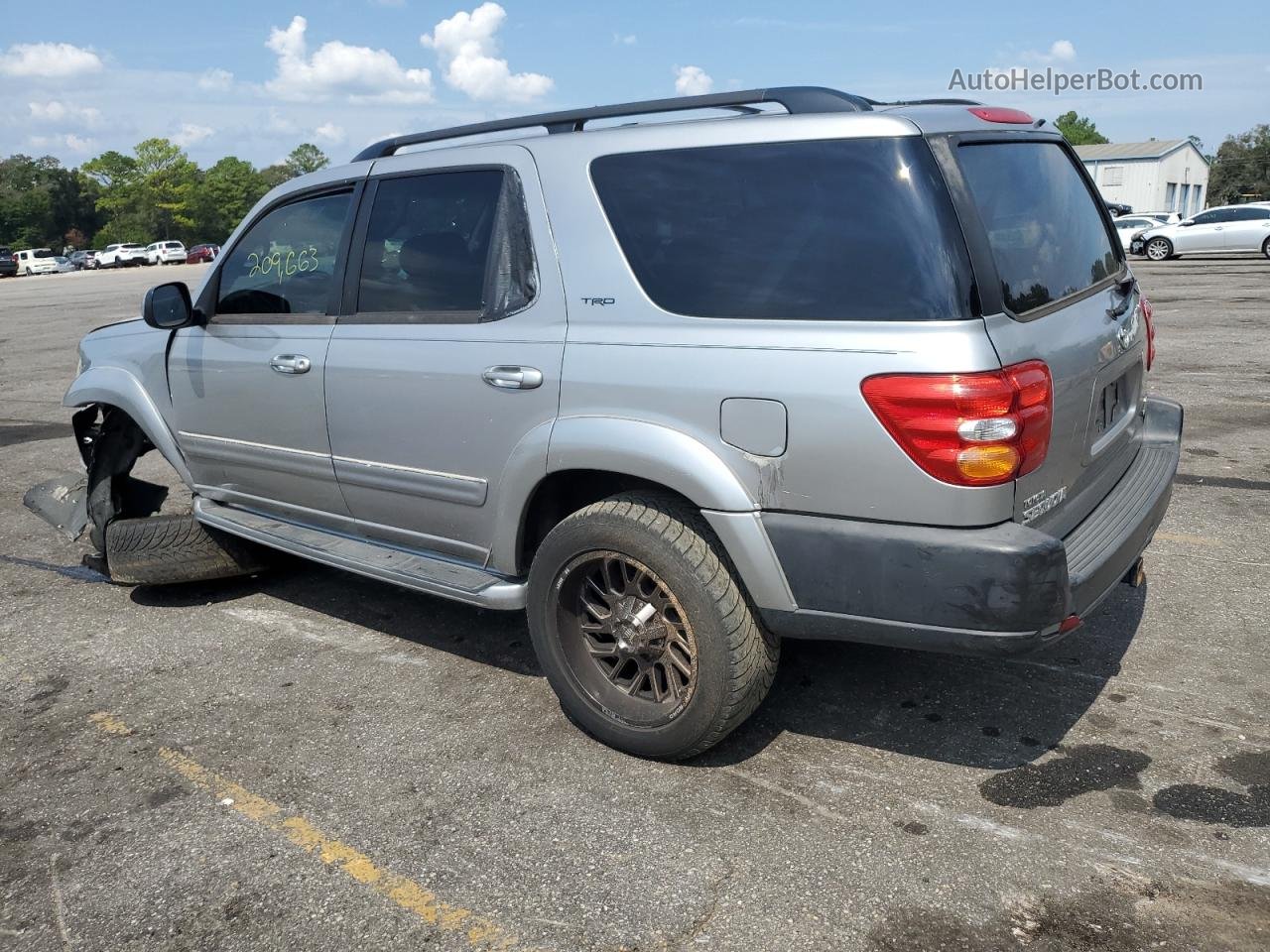 2002 Toyota Sequoia Limited Silver vin: 5TDZT38A92S099723