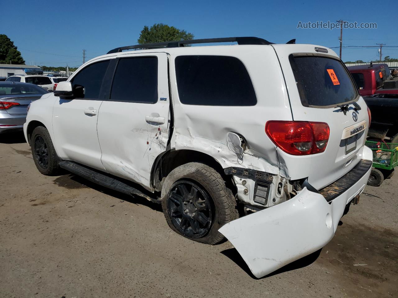 2017 Toyota Sequoia Sr5 White vin: 5TDZY5G14HS068242