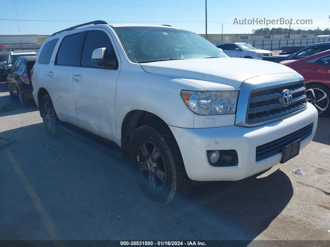 2016 Toyota Sequoia Sr5 5.7l V8 White vin: 5TDZY5G15GS066224