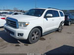 2016 Toyota Sequoia Sr5 5.7l V8 White vin: 5TDZY5G15GS066224