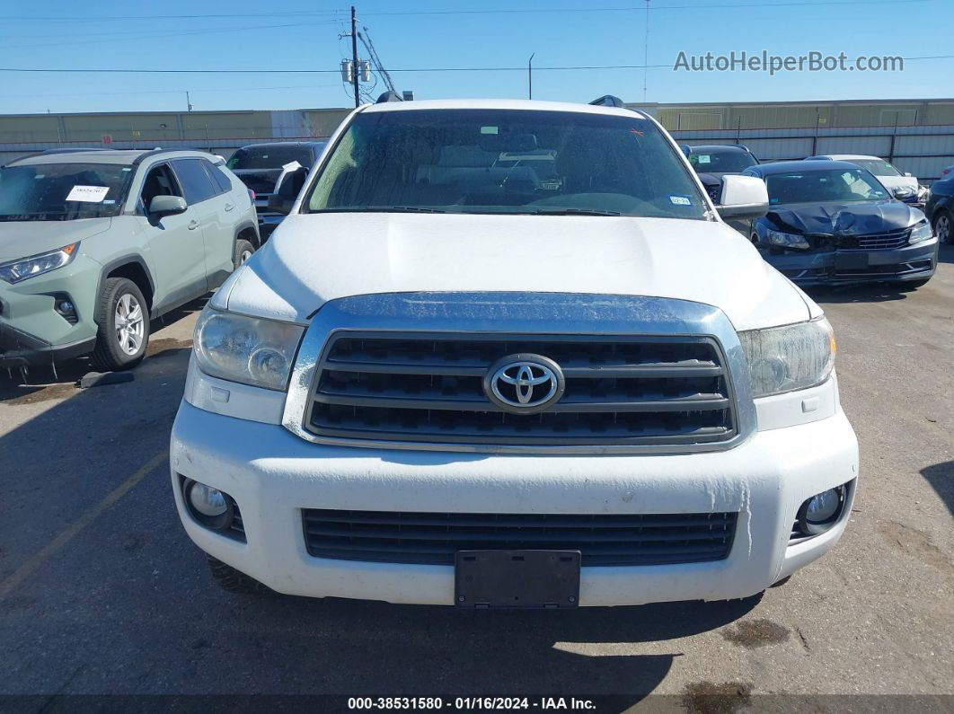 2016 Toyota Sequoia Sr5 5.7l V8 White vin: 5TDZY5G15GS066224