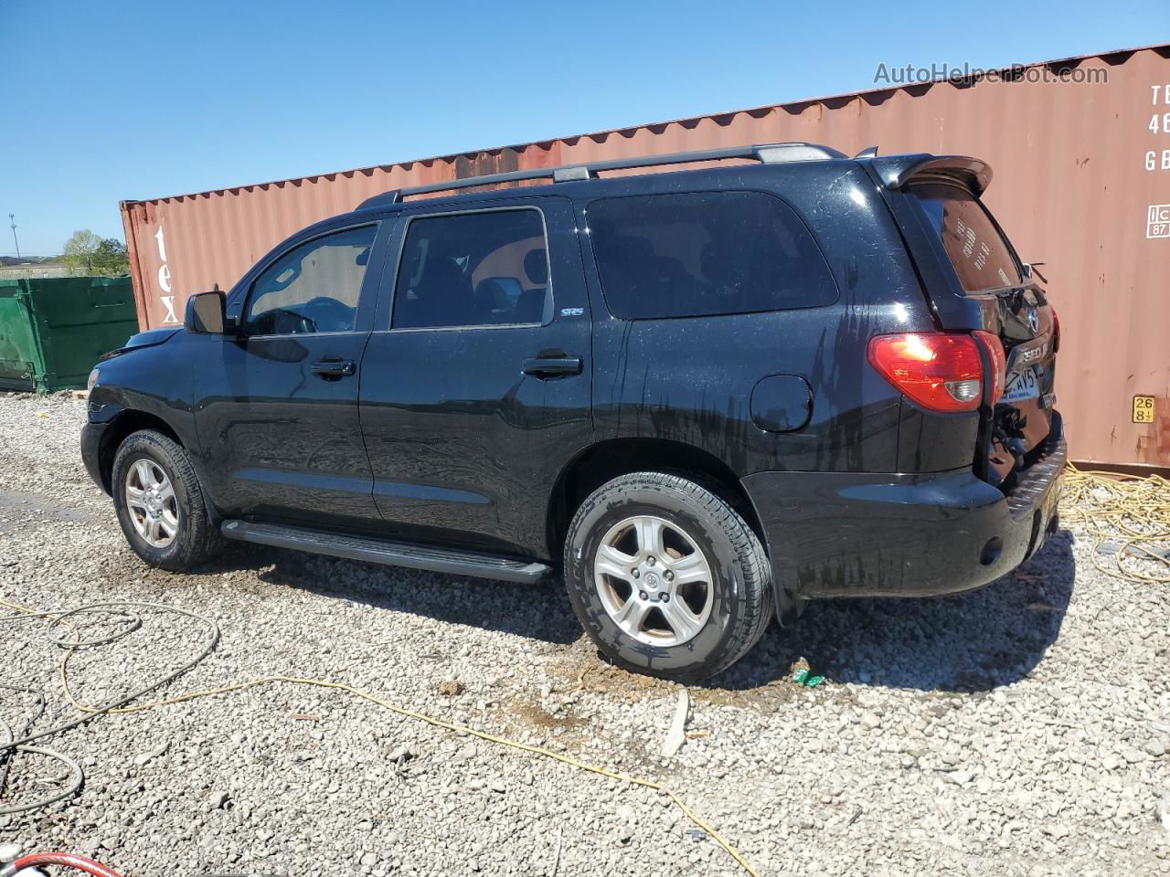 2017 Toyota Sequoia Sr5 Black vin: 5TDZY5G15HS067455