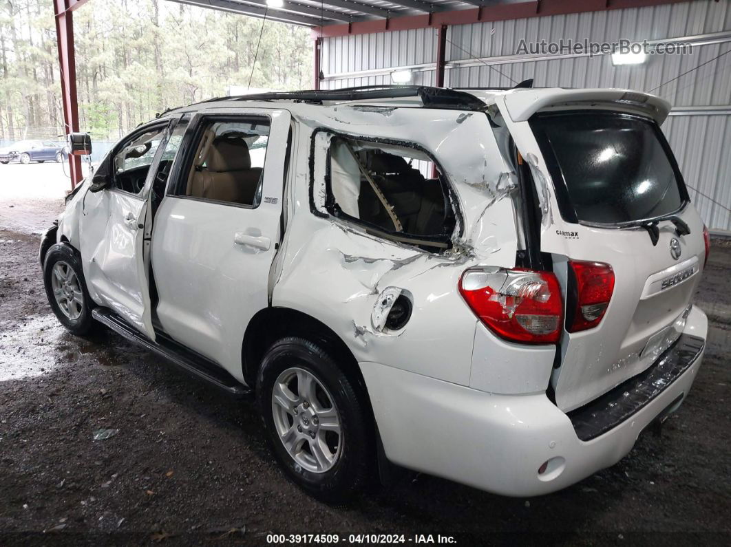 2016 Toyota Sequoia Sr5 5.7l V8 White vin: 5TDZY5G16GS064594