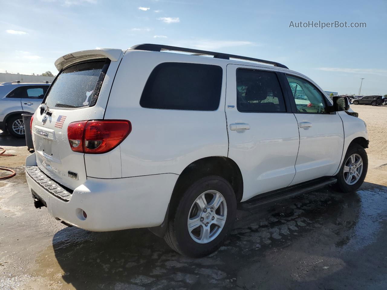 2017 Toyota Sequoia Sr5 White vin: 5TDZY5G16HS067383