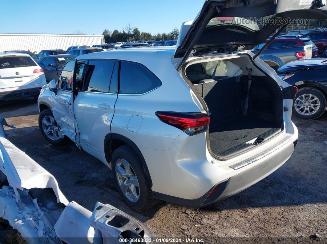 2021 Toyota Highlander Le White vin: 5TDZZRAH0MS522264