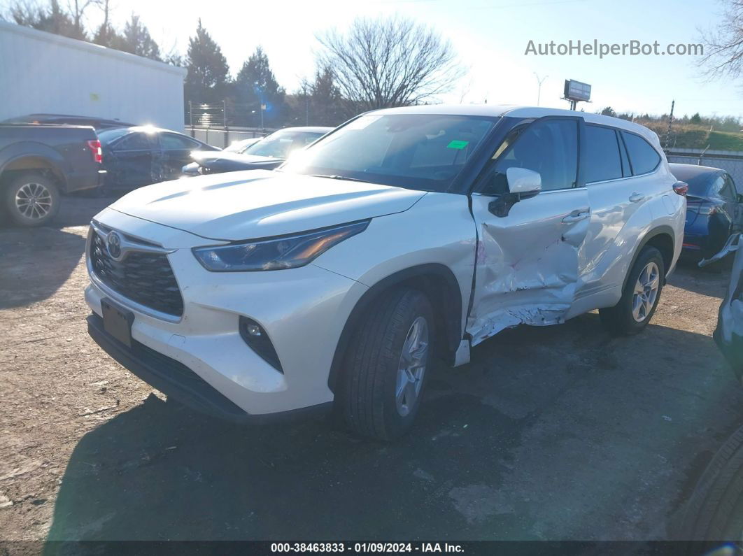 2021 Toyota Highlander Le White vin: 5TDZZRAH0MS522264