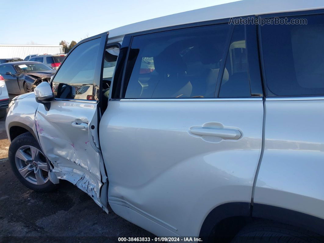 2021 Toyota Highlander Le White vin: 5TDZZRAH0MS522264