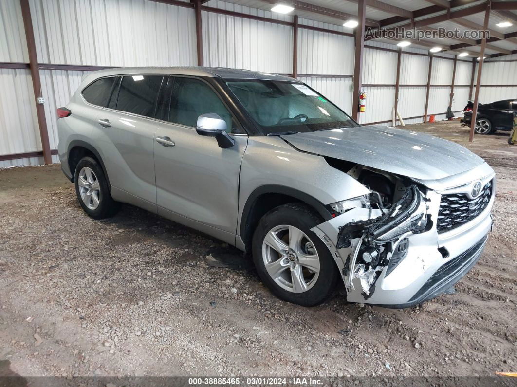 2021 Toyota Highlander Le Серебряный vin: 5TDZZRAH1MS054772