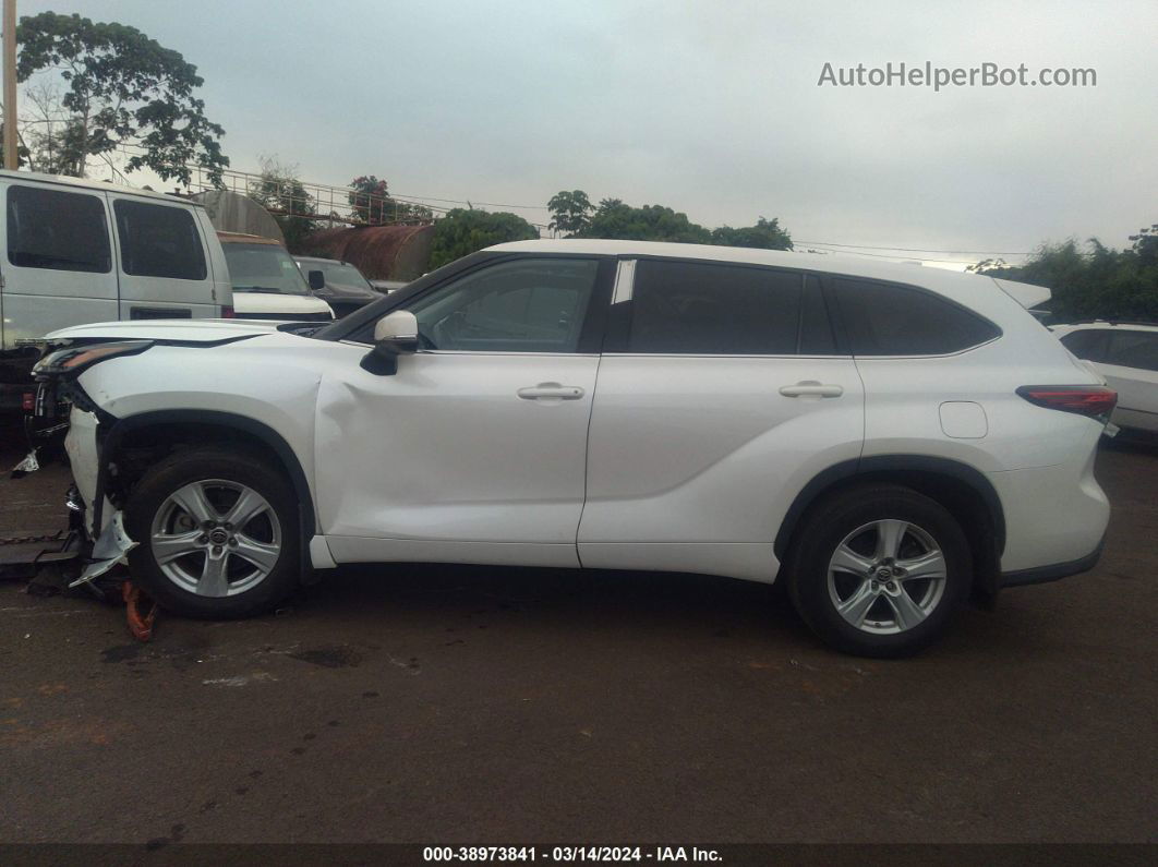 2021 Toyota Highlander L Белый vin: 5TDZZRAH3MS055762