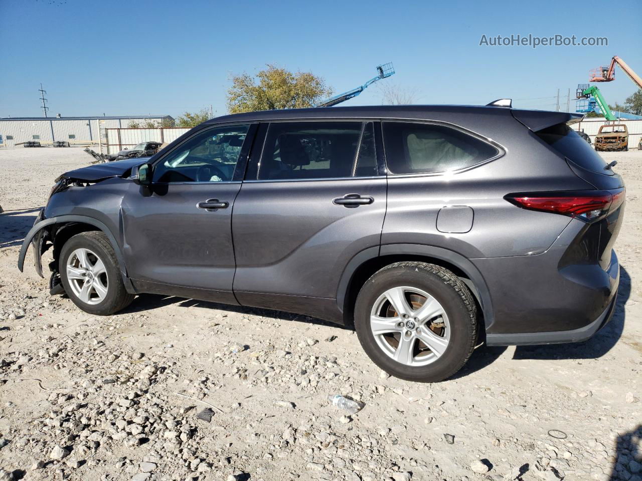 2021 Toyota Highlander L Серый vin: 5TDZZRAH4MS058072