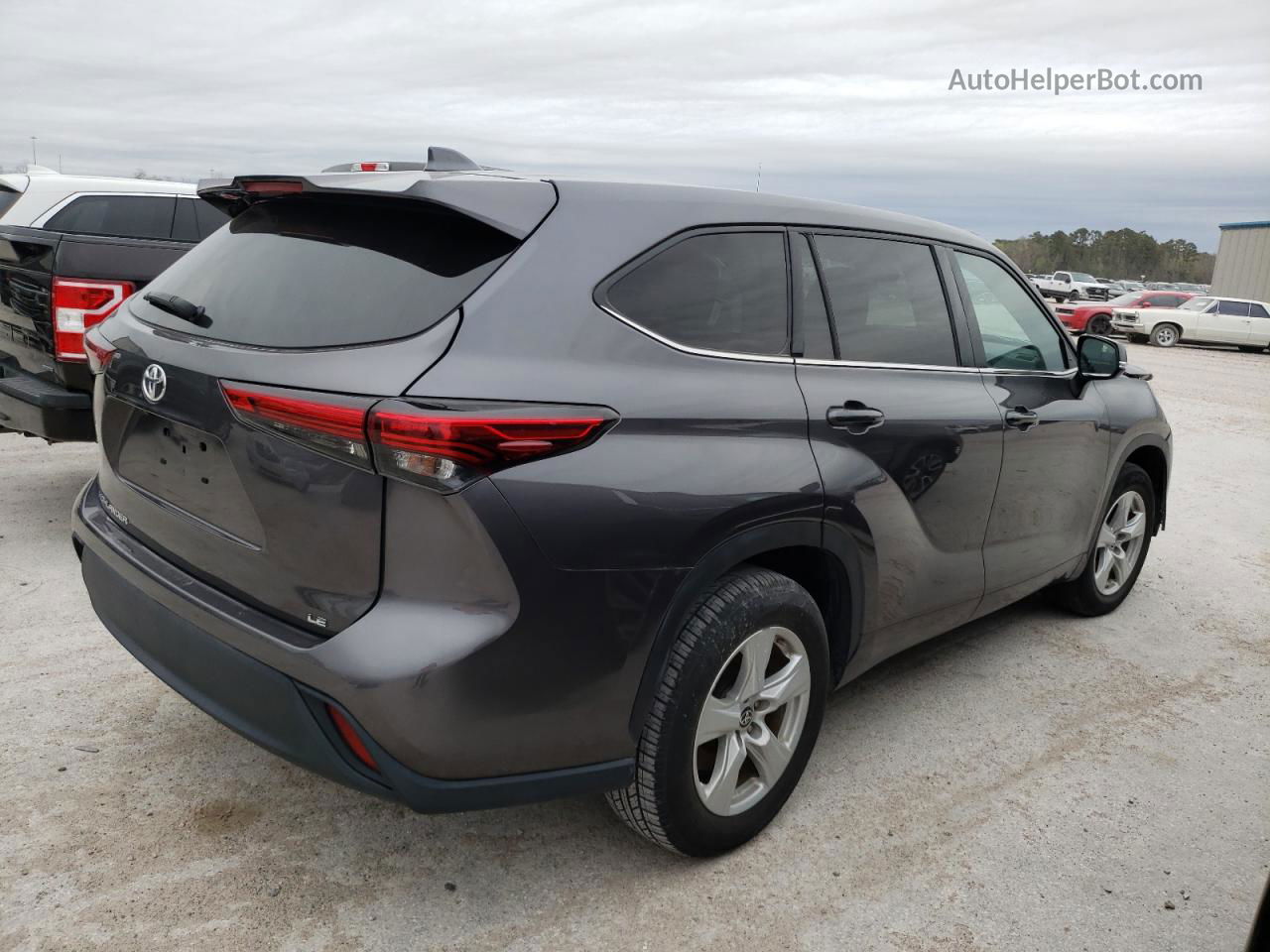 2021 Toyota Highlander L Gray vin: 5TDZZRAH4MS058072