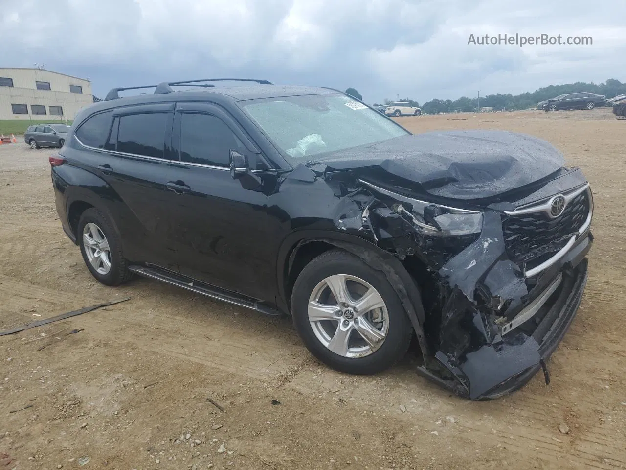 2021 Toyota Highlander L Black vin: 5TDZZRAH7MS076324