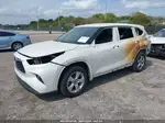 2021 Toyota Highlander Le White vin: 5TDZZRAH7MS530507