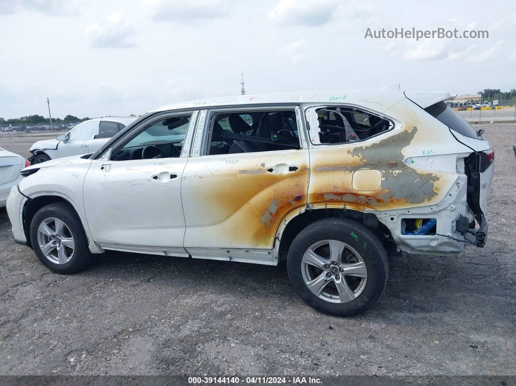 2021 Toyota Highlander Le Белый vin: 5TDZZRAH7MS530507