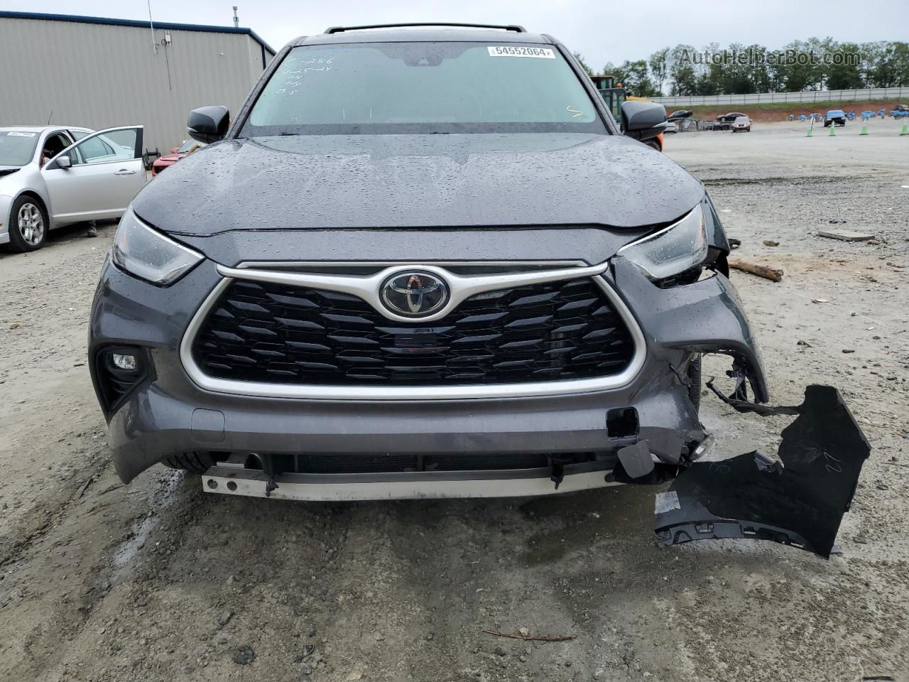 2021 Toyota Highlander L Charcoal vin: 5TDZZRAHXMS530033