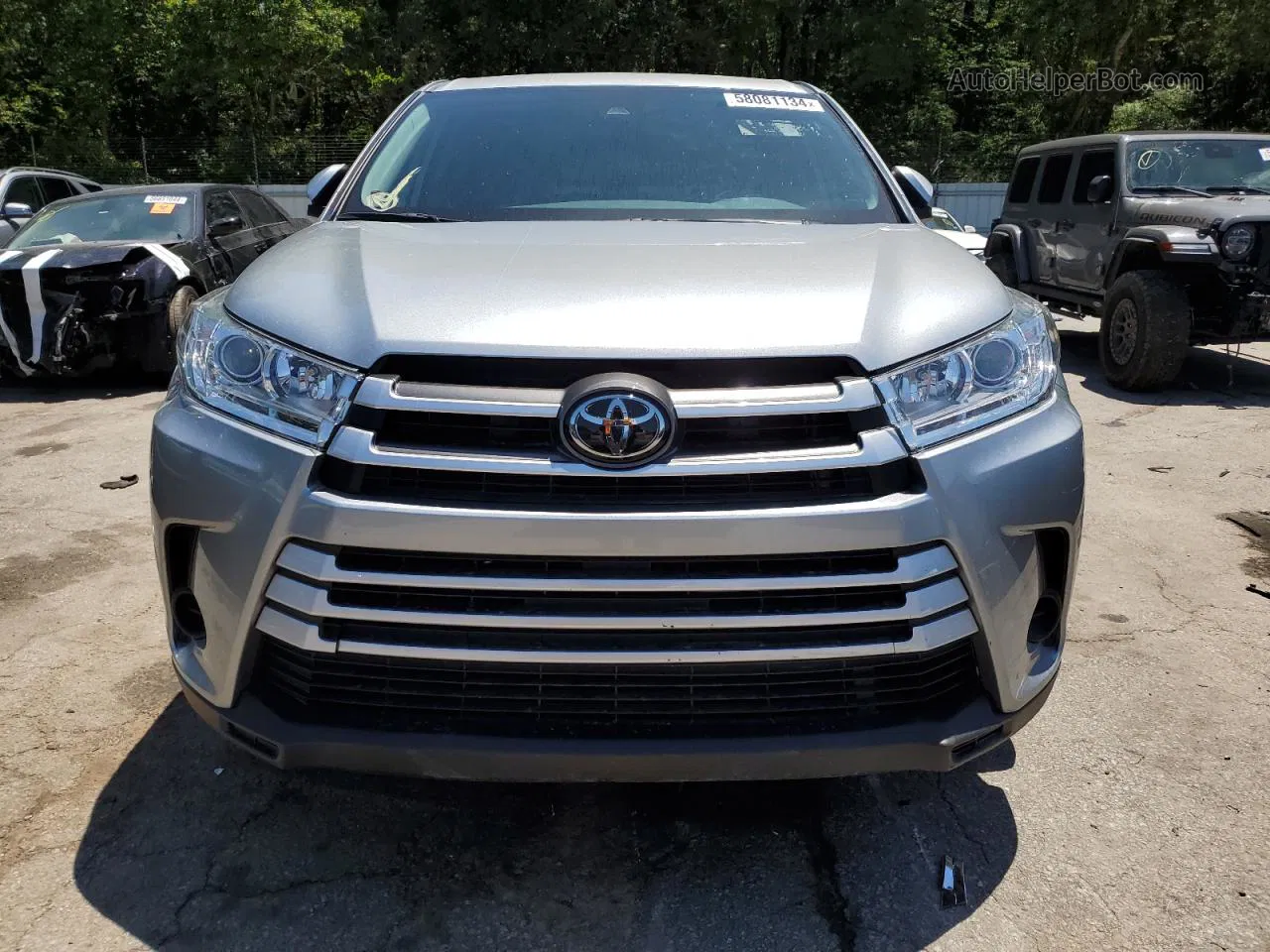 2019 Toyota Highlander Le Silver vin: 5TDZZRFH1KS365205