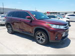 2019 Toyota Highlander Le Plus Maroon vin: 5TDZZRFH2KS322394