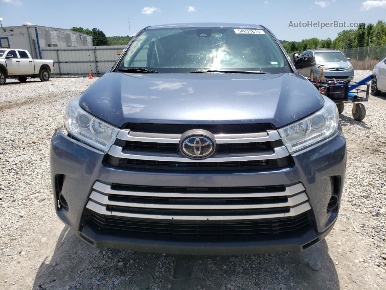 2019 Toyota Highlander Le Синий vin: 5TDZZRFH6KS303170