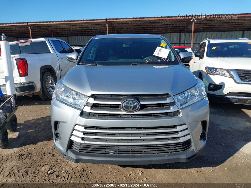 2019 Toyota Highlander Le Серебряный vin: 5TDZZRFHXKS313412