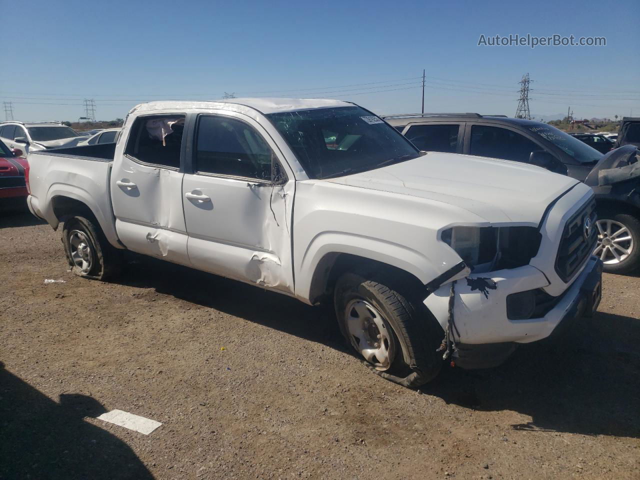 2017 Toyota Tacoma Double Cab White vin: 5TFAX5GN0HX101122