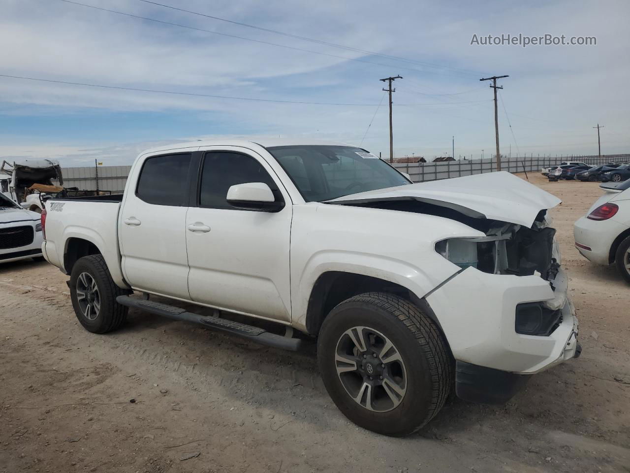 2019 Toyota Tacoma Double Cab Белый vin: 5TFAX5GN0KX140977