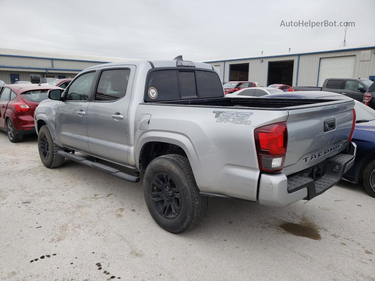 2019 Toyota Tacoma Double Cab Серебряный vin: 5TFAX5GN0KX141546