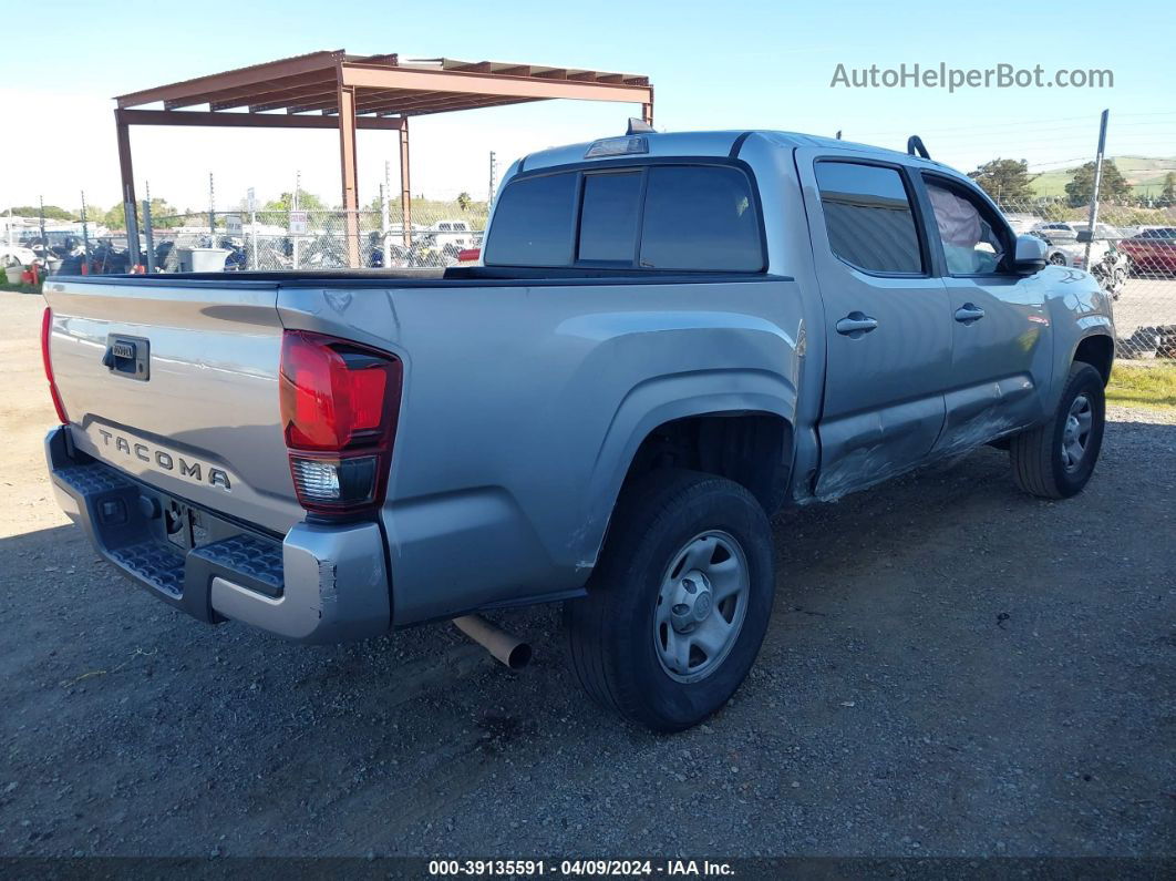 2019 Toyota Tacoma Sr Silver vin: 5TFAX5GN0KX158136