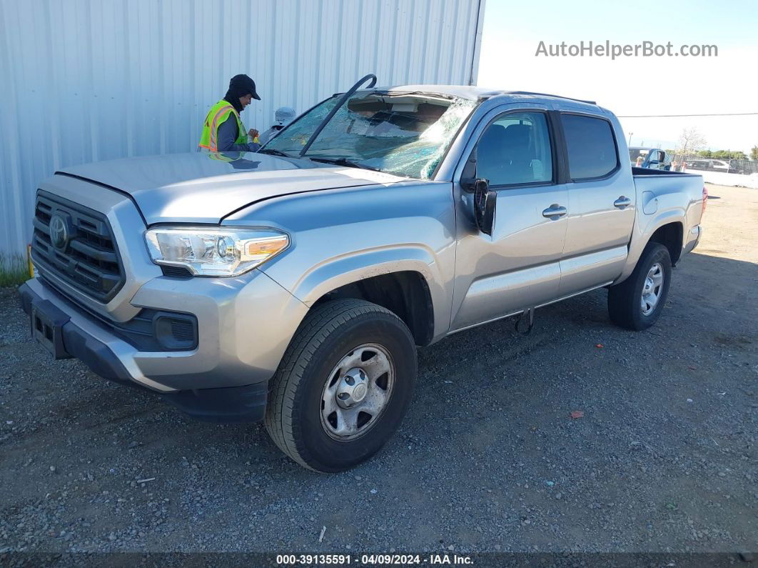 2019 Toyota Tacoma Sr Silver vin: 5TFAX5GN0KX158136