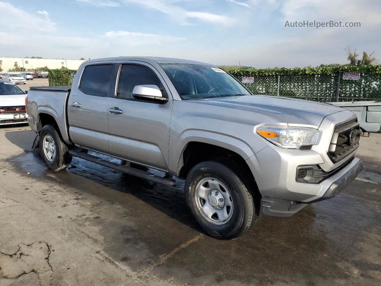 2020 Toyota Tacoma Double Cab Серебряный vin: 5TFAX5GN0LX170921