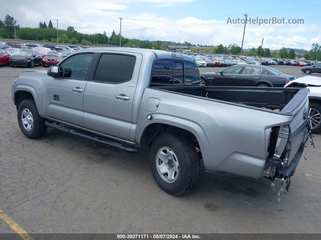 2020 Toyota Tacoma Sr5 Silver vin: 5TFAX5GN0LX186424