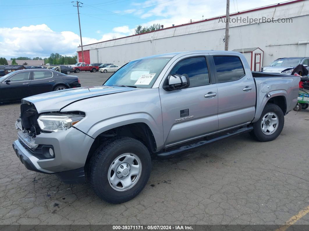 2020 Toyota Tacoma Sr5 Silver vin: 5TFAX5GN0LX186424