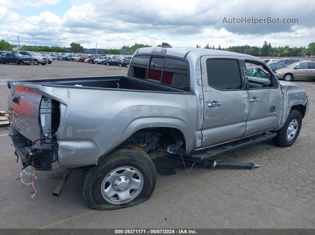 2020 Toyota Tacoma Sr5 Silver vin: 5TFAX5GN0LX186424