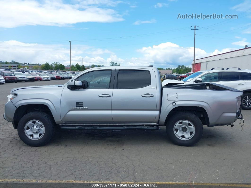 2020 Toyota Tacoma Sr5 Silver vin: 5TFAX5GN0LX186424