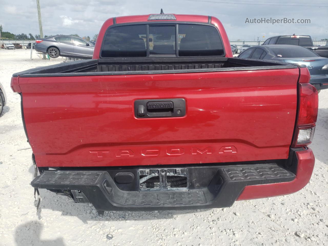 2019 Toyota Tacoma Double Cab Red vin: 5TFAX5GN1KX160820