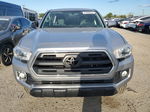 2017 Toyota Tacoma Double Cab Silver vin: 5TFAX5GN2HX095338