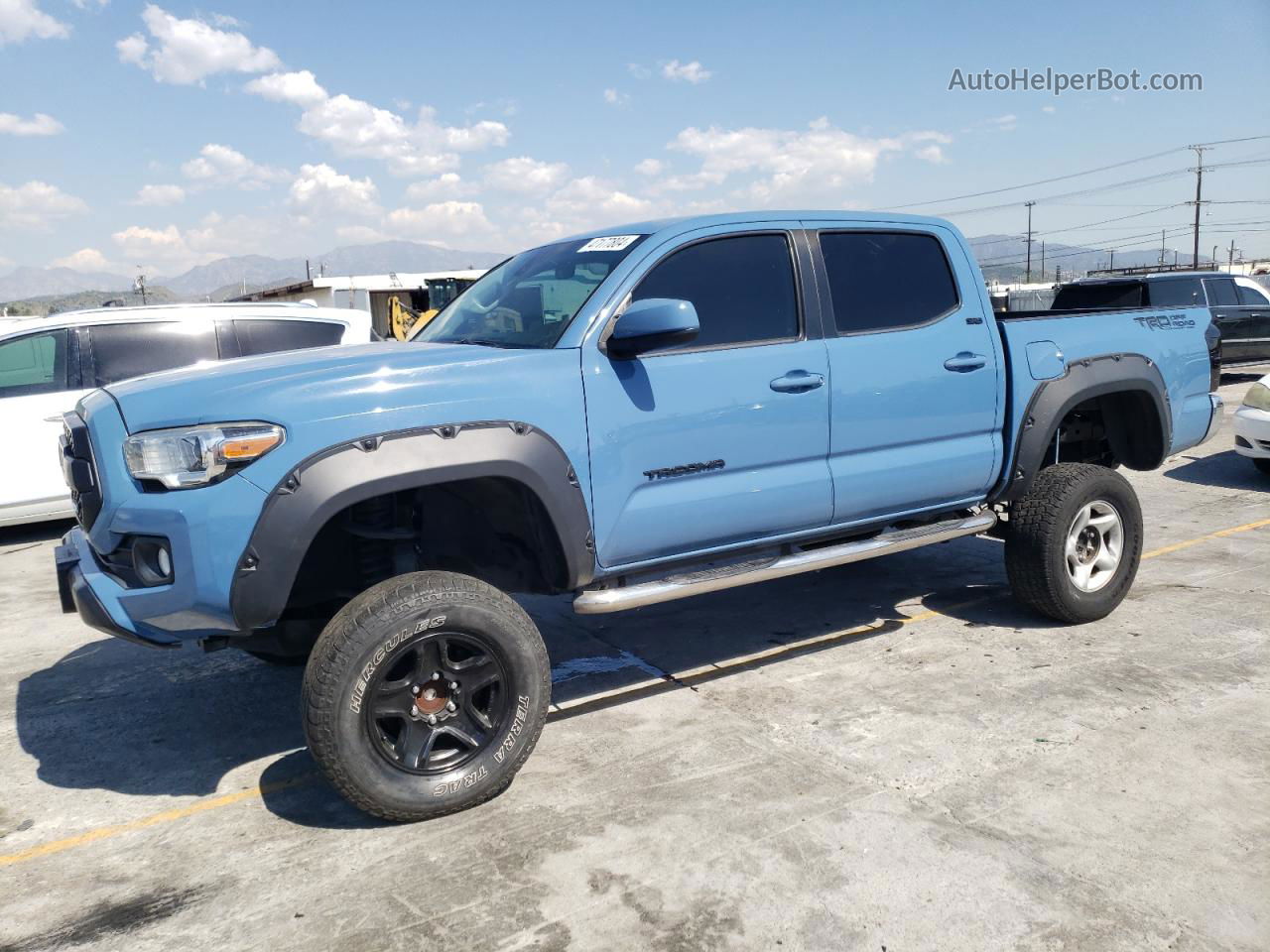 2019 Toyota Tacoma Double Cab Blue vin: 5TFAX5GN2KX135246