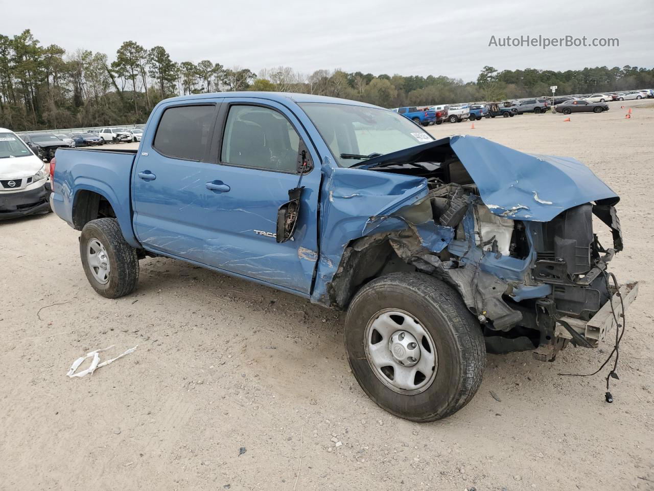 2019 Toyota Tacoma Double Cab Blue vin: 5TFAX5GN2KX147168