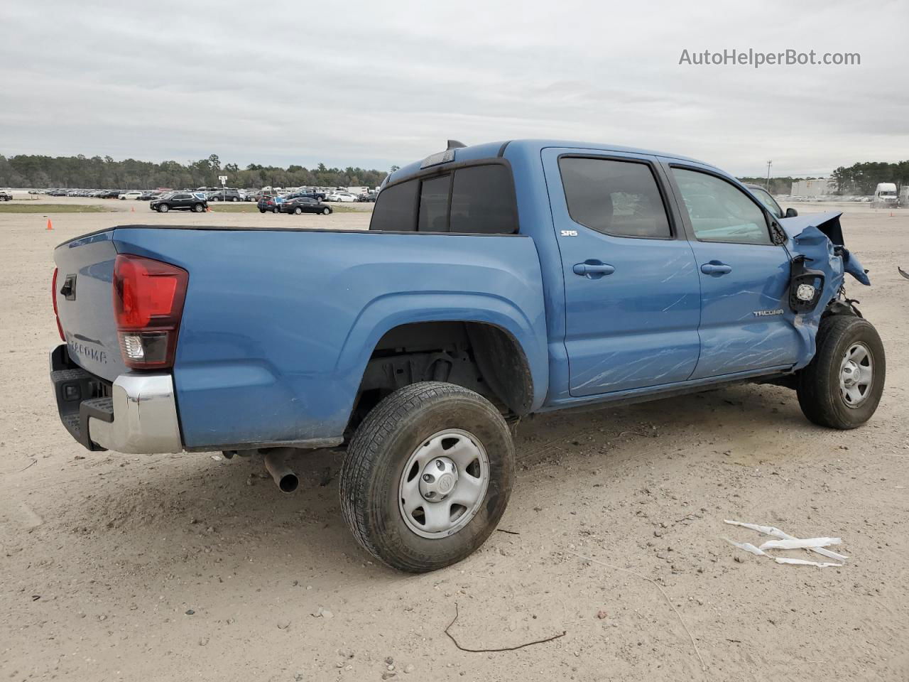 2019 Toyota Tacoma Double Cab Blue vin: 5TFAX5GN2KX147168