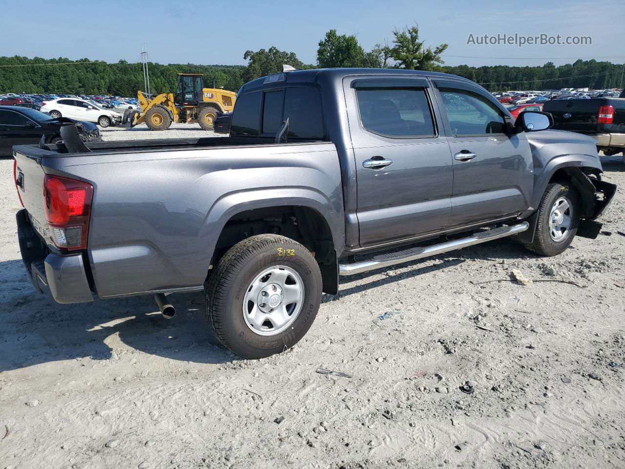 2019 Toyota Tacoma Double Cab Gray vin: 5TFAX5GN2KX147283